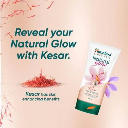 Himalaya Nature Glow kesar Face Wash 50 Ml / ஹிமாலயா நேட்சேர் க்ளோவ் கேசர் பேஷ் வாஷ் 50 ML